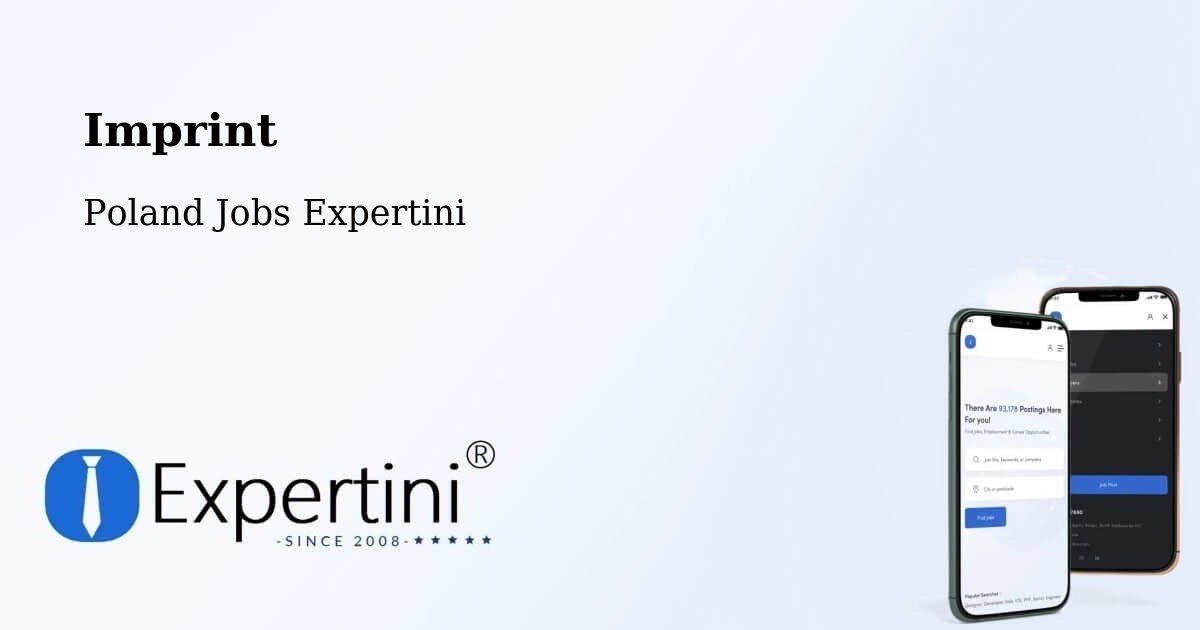 Imprint – Ciężkowice - Poland Jobs Expertini